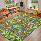 Upgrade Ultra Non Slip Kids Car Rug, Kids Road Playmat Rug by ArenaRug