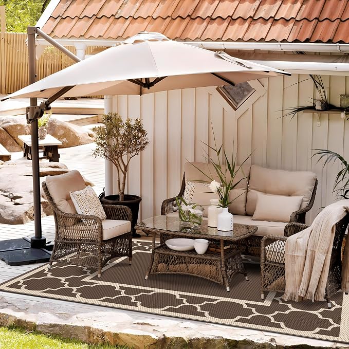 GENIMO 5' x 8' Outdoor Rug Waterproof - Image 2
