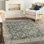 CHAMPLANT Area Rug 5'x7' Washable Rug Vintage Traditional Floor Cover Thin by CHAMPLANT