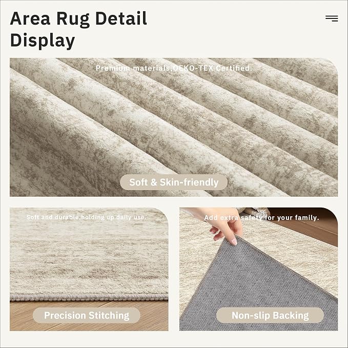 Soalmost Runner Rug 2'x10' Washable Non-Slip Runner Rugs - Image 6