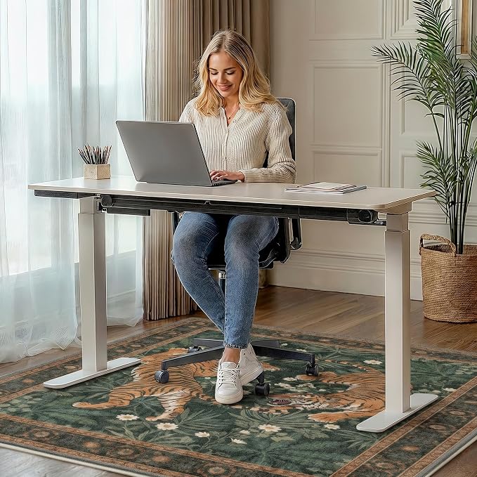 48"x72" Office Chair Mat for Hardwood Tile Floor, Under Desk Carpet Protector - Image 2
