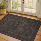 3x5 Rustic Brown Large Entry Way Area Rugs Indoor Washable - Image 9