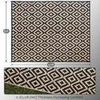 SAND MINE Waterproof Outdoor Rug 8x10 ft, Plastic Reversible Rug, Modern Area - Image 2