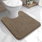 OLANLY Toilet Rugs U-Shaped 20x20, Extra Soft Absorbent Chenille Contour by OLANLY