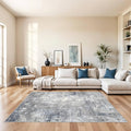5x7 Washable Area Rug – Modern Neutral Abstract Rug by BYYVOORugsforYourHome
