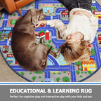 Capslpad Blue Car Road Kid Rug Carpet Playmat - Image 5