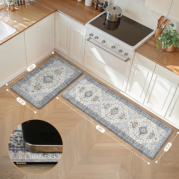 GENIMO Kitchen Mats for Floor, Waterproof Anti Fatigue Mat, Comfort Standing - Image 2