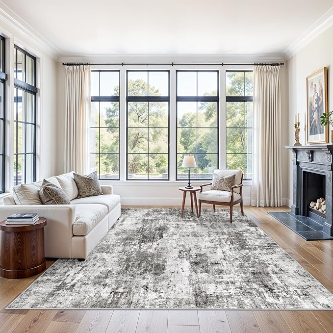 8x8 Square Area Rug Living Room – Non-Slip Washable Large Floor Carpet - Image 3