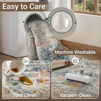 befbee 10x14 Area Rugs, Ultra-Thin Washable Rugs - Image 5