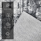 YARNSCAPE Vintage 5' x 7' Washable Area Rug - Image 6