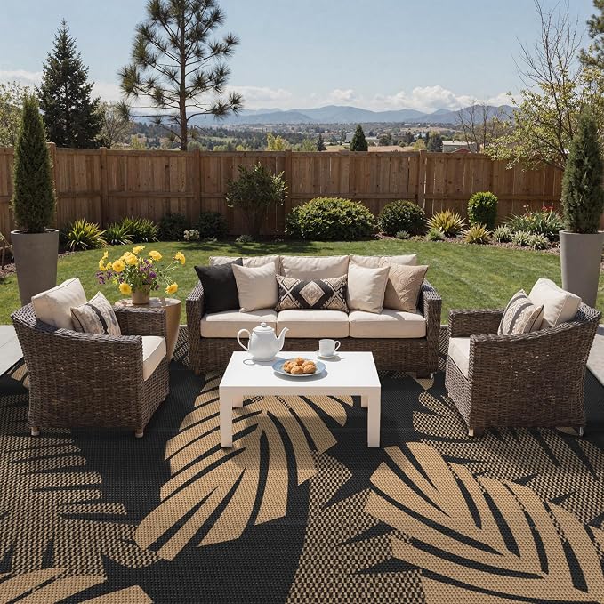 GENIMO Waterproof Outdoor Rug 10' x 14' - Image 3