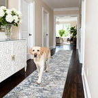 Runners for Hallways Ultra Non-Slip 2x8 Washable Kitchen Rug Abstract Tear and - Image 2