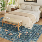 DUKINO 5x7 Rug, Washable Animal Living Room Rug - Image 5