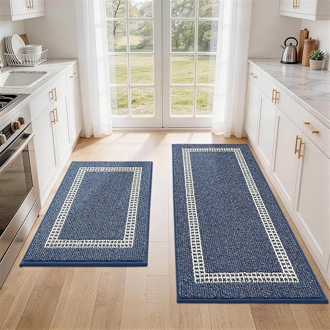 COSY HOMEER Kitchen Rugs Non-Slip 20x30/20x48 Inch Thick Polypropylene Standing by COSYHOMEER