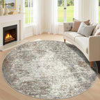 6ft Washable Round Rug by KiginaraArt