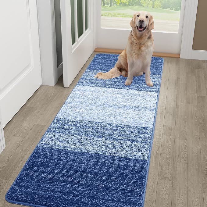 Kitinjoy Indoor Outdoor Door Mat, 59x20 Non-Slip Absorbent Dirt Trapper by Kitinjoy