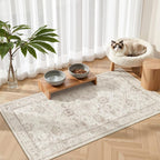Madane 2x4 Washable Rugs for Entryway, Low Pile Non-Slip Small Area Rug Kitchen - Image 3