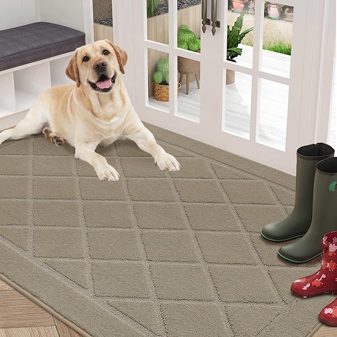 BEQHAUSE Dirt Trapper Door Mat 36" x 60", Doormat Non-Slip Entryway Rugs by BEQHAUSE