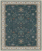 Hazo Haus Dark Green Oushak Living Room Rug 10x12 - Image 3
