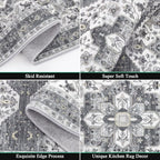 HEBE Boho Kitchen Rug Sets 3 Piece - Image 3