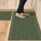 COSY HOMEER 48x20 Inch/30X20 Inch Kitchen Rug Mats Made of 100% Polypropylene 2 by COSYHOMEER