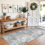 3x7 Kitchen Runner Rug – Washable Non-Slip Modern Abstract Neutral Carpet - Image 3