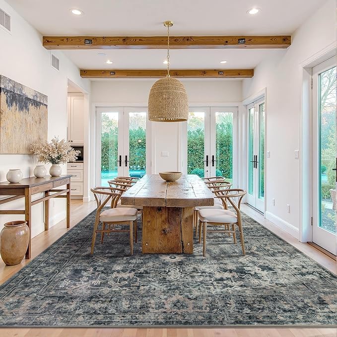 Rugxara 9x12 Area Rugs for Living Room Bedroom, Large Washable Rug, Non Slip & - Image 3