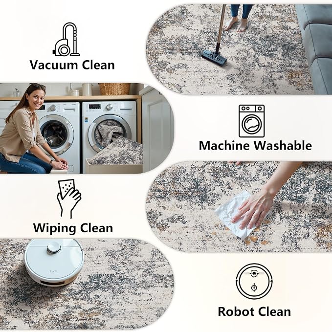7x9 Washable Area Rugs - Image 5