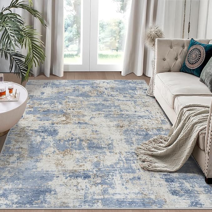 6x9 Area Rugs for Living Room Rug Washable: Modern Rug for Dining Room Bedroom by Aelenmu