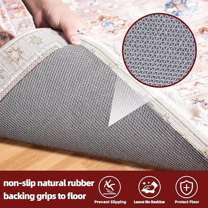 BAGAIL Felt and Natural Rubber Backing Rug Pads 1/8” Thick, 4 x 6 Ft Non Slip - Image 4
