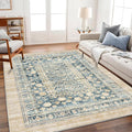 CHAMPLANT Area Rug 5'x7' Washable Rug Vintage Traditional Floor Cover Thin by CHAMPLANT