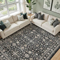 Dark Grey Dining Room Rugs for Under Table by WelcometoBabovid