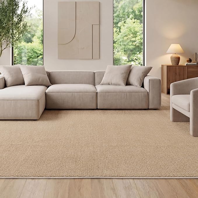 Bedsure 8x10 Faux Wool Area Rugs by BEDSURE