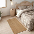 MatEssenz 2x4 Washable Rug, Textured Natural Woven Low-Profile Small Runner by MatEssenz