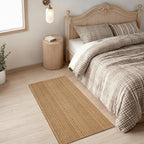 MatEssenz 2x4 Washable Rug, Textured Natural Woven Low-Profile Small Runner by MatEssenz