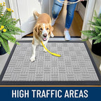 OLANLY Front Door Mat Outside Entrance 47x32, Heavy Duty Sturdy Natural Rubber - Image 6