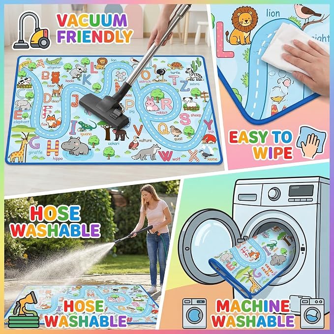 Educational ABC Alphabet Area Rug, 2.5x4 Feet Non-Slip Kids Rugs - Image 6