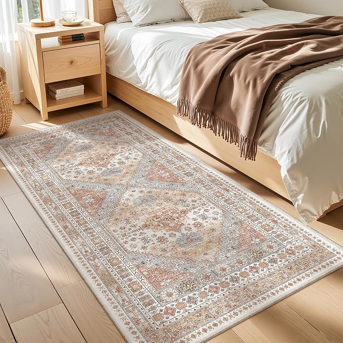 zesthome 3x6 Runner Rug Non Slip, Thin Entryway Washable Rug - Image 5