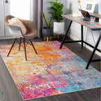 Lahome Modern Abstract Washable 5x7 Area Rugs - Image 7