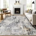8x10 Area Rugs Living Room: Washable Large Abstract Soft Stain Resistant Indoor by LOONGRUG