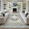 zesthome 8x10 Area Rugs for Living Room, Non-Slip Backing Washable Rugs by Zesthome