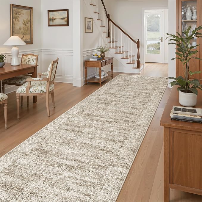Soalmost Runner Rug 3x12 Washable Non-Slip Hallway Runner Rugs by Soalmost