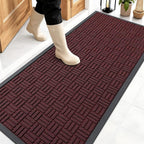 OLANLY Front Door Mat Outside Entrance 59x23, Heavy Duty Sturdy Natural Rubber by OLANLY