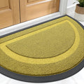 OLANLY Half Circle Door Mat Indoor Outdoor Entrance Welcome, Waterproof by OLANLY