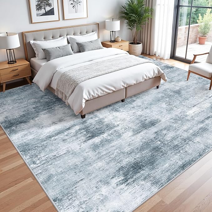 12x12ft Square Living Room Rug – Non-Slip Washable Extra Large Floor Carpet - Image 3