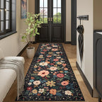 DUKINO 3x10 Runner Rug for Hallway, Washable Kitchen Floral Runner Rug - Image 5