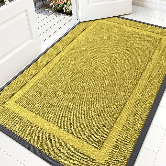 OLANLY Front Door Mat Indoor Outdoor Entrance, Waterproof All-Season, by OLANLY