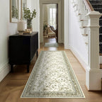 Beige Tan Neutral Boho Washable 3x8 Extra Long Hallway Runner Rug, Extra Large - Image 9