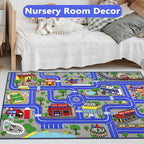 Capslpad Kids Rug Educational Play Rug 5.2'x3.3' Traffic Road Kids Play Car Mat - Image 7