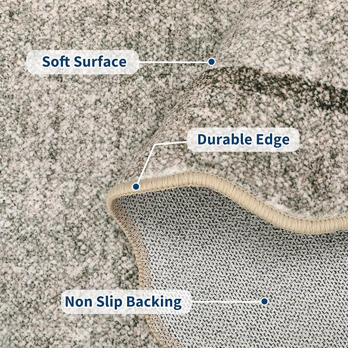 GarveeHome Scalloped Washable Rug 8x10 Rugs - Image 4